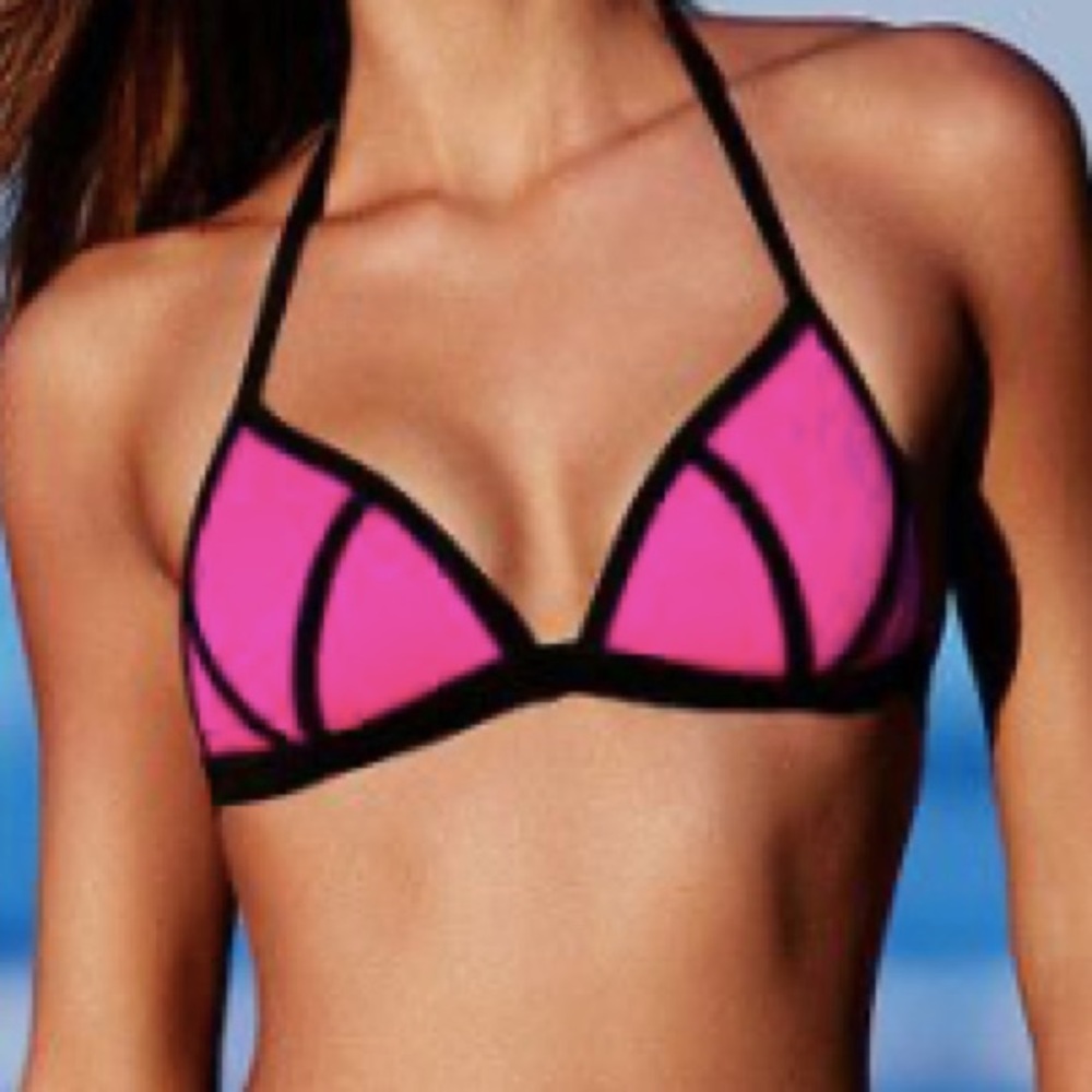 Pink bikini top